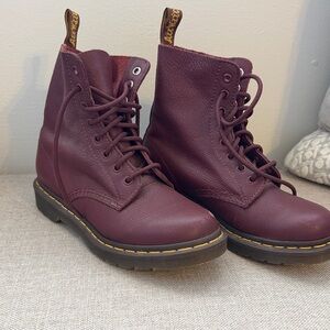 Dr. Martens Cherry Red Ankle Boots 7